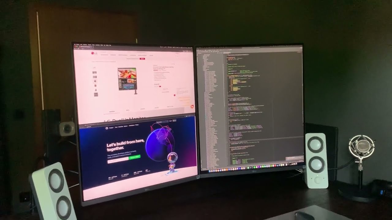 Two lg-28mq780-b side by side - LG DualUp Monitor - YouTube