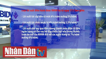 Ngân hàng Nhà nước hạ lãi suất điều hành từ 0,5-1%/năm