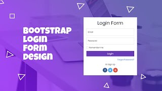 How to Create a Simple Login Form using Bootstrap 5