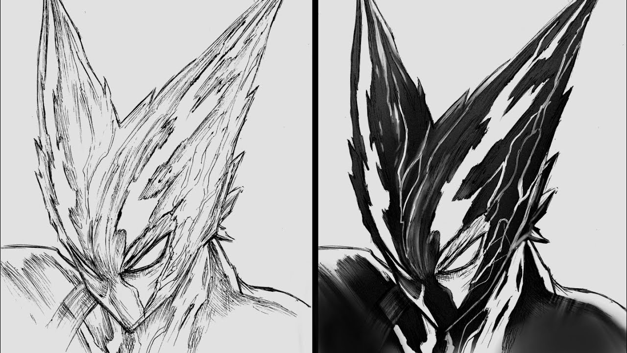 Drawing Awakened Garou (Cosmic Fear Mode) / One-Punch Man 