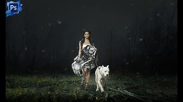Photoshop Tutorials: Photoshop Manipulation Forest Dark Night Lighting