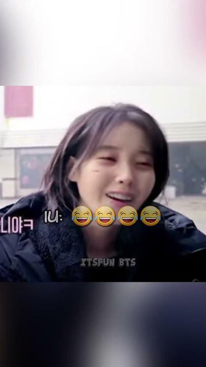 IU reaction at Taehyung 🤣🤣 when he said he didn't know the composer of 'Love Wins All' #btsv #IU
