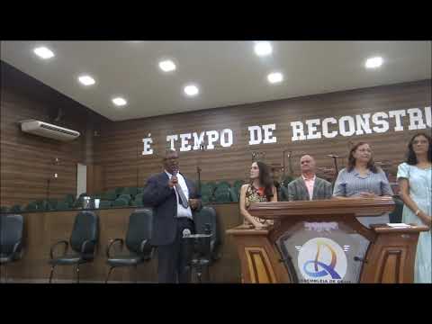 Pronunciamento e oração do pastor Carmo Matias Gonçalves.
