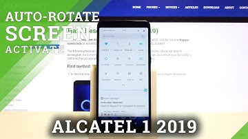 How to Turn On / Off Auto Rotation in Alcatel 1 2019 – Use Phone Horizontally