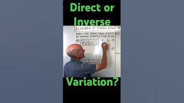 Does the Table Show Direct Variation or Inverse Variation?