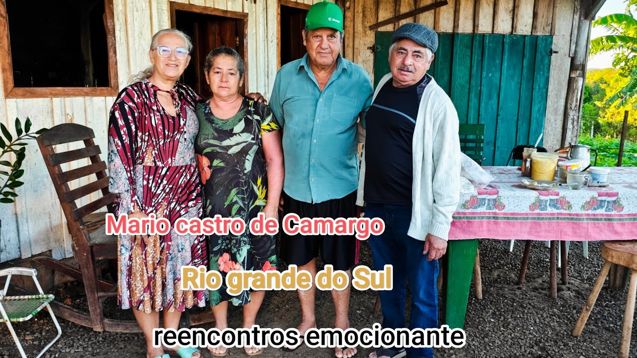 Sr. Mário castro de Camargo retornando ao passado.