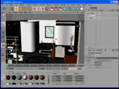 Cinema 4D Interiors - archiplug.com - YouTube