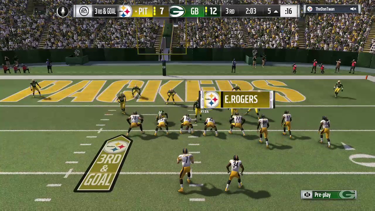 3-4 Super Blitz Unslideable. Madden 17 gameplay