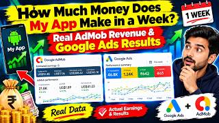 How Much Money Does My App Make in a week | Real AdMob Revenue & Google Ads Results