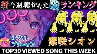 【ホワイトブリニャン】ホロライブ歌ってみた週間ランキング viewed cover song this week 2024/4/26～5/3【1年期間/1year 】【hololive】