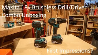 Makita 18-Volt LXT Brushless Drill/Drive Combo Kit Unboxing