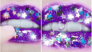 So Pretty Glitter Lips Makeup Tutorial | Step by Step
