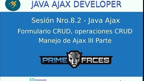 Curso de Java Ajax - Sesión Nro.8.2 - Formulario Crud Ajax - Operación Selección, Eliminar III Parte