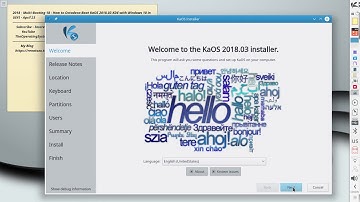 2018 - Multi-Booting 18 - How to Octadeca-Boot KaOS 2018.03 KDE with Windows 10 - April 23
