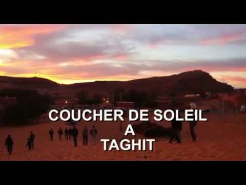 Taghit Coucher De Soleil Et Dunes
