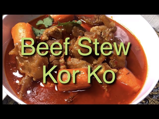 Khmer food  -Beef Stew  Kor Ko class=