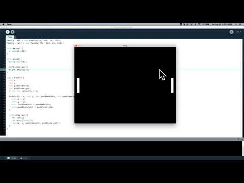 Making Pong in Processing - Paddles (Episode 1)