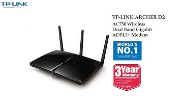 TP-LINK Archer D2 AC750 Wireless Dual Band Gigabit Router