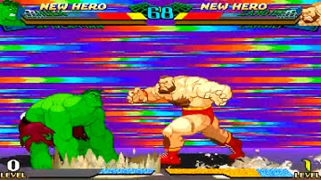 [TAS] Hulk/Armored Spider-man VS Zangief/Mech-Zangief (Marvel Super Heroes VS Street Fighter)