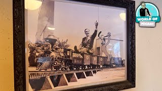 The Walt Disney World Railroad has a Hidden Walt Disney Display with History and Secrets! 4K