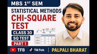Chi square test part :1 |MBs 1st semester class 30 || TU | By palpali bharat || Hypothesis ||