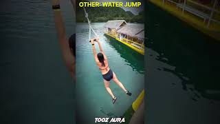 Normal Water Jumps vs Legendary Jump 🌊🔥#WaterJump #ViralVideo#TrendingNow#ViralReels#Shorts