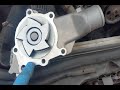 Water pump and thermostat replacement. 2001 Jeep Grand Cherokee