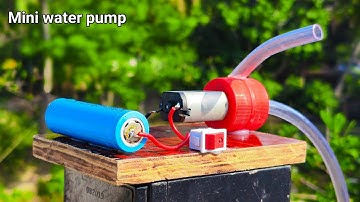How to make mini water pump || Using bottle cap