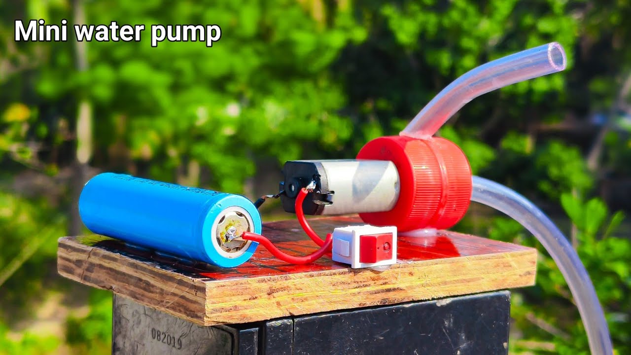 How to make mini water pump || Using bottle cap
