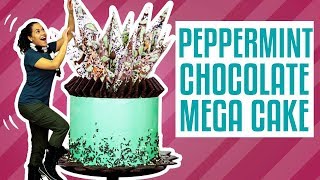 How To Make A PEPPERMINT CHOCOLATE MEGA CAKE | Yolanda Gampp | How To Cake It