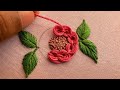 Super gorgeous embroidery flower design| embroidery tutorial| embroidery designs | kadai