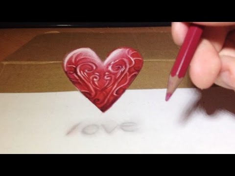 Comment Dessiner Un Cœur 3d Tutoriel Youtube