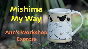 How To make Mishima Pottery - Without the Mess!