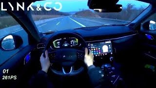 2022 LYNK & CO 01 PHEV 261 PS NIGHT POV DRIVE WÜRZBURG TOP SPEED AUTOBAHN (60 FPS) screenshot 1