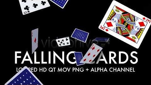 Playing Cards - Falling Loop - Motion Graphics
