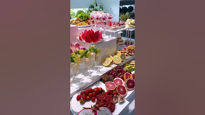 Buffet table styling 😍🍉🍊 #decor #birthday #wedding #party #viral #event #fyp #foryou  #youtubeshorts