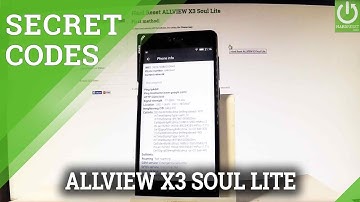 ALLVIEW X3 Soul Lite CODES / Testing Menu / Hidden Mode