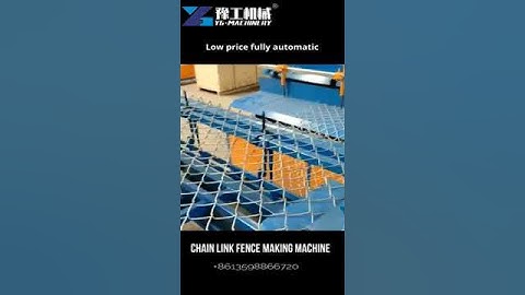Chain Link Fence Making Machine for UAE - How to make Diamond Mesh Net - #factory