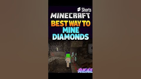 Minecraft Best Way To Mine Diamonds | Real | #minecraft #shorts ‎⁨@realminecraftyt⁩