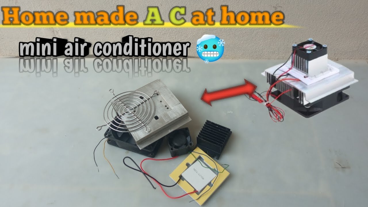 Mini Ac Project Diy mini air conditioner at home #diy #homemade #trending #foryou # ...