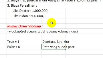 Penjelasan Rumus Detail Vlookup 0 False dan 1 True