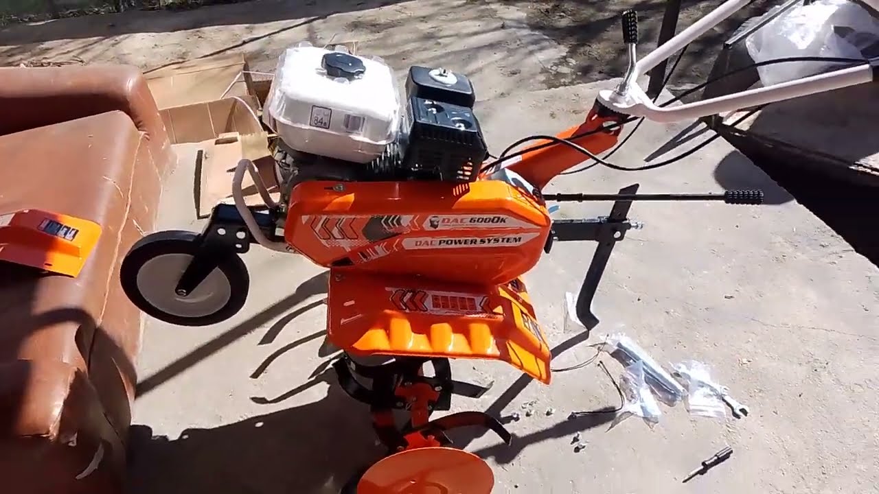 ロドリ Ruris 6000 k motor cultivator home assembly - YouTube