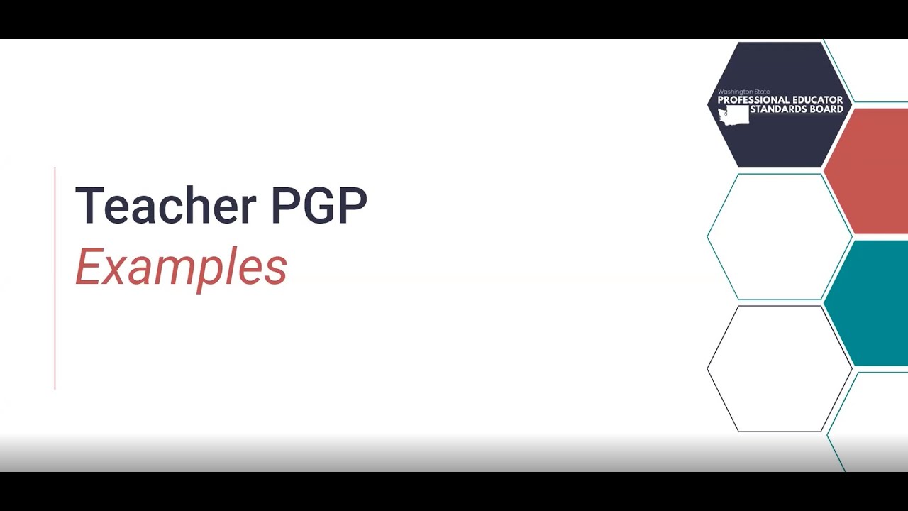 Teacher PGP examples YouTube