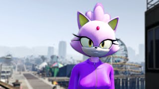 Blaze The Cat Gta V Mod Showcase