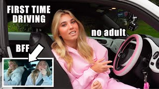 First Time Driving With My BFF, No Parents! OMG Funniest VLOG | Rosie McClelland