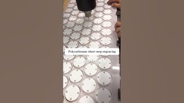 Polycarbonate sheet step engraving and milling processing