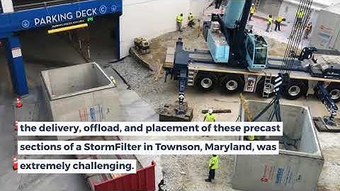 Stormwater Treatment System Installation - Contech Engineered Solutions