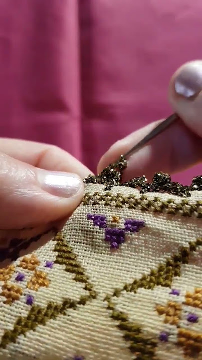 Κέντημα βελονιά μαξιλάρι - Embroidery cushion stitch - YouTube