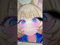 SamekoSabaちゃんを描いてみた【Illustration Making】#shorts