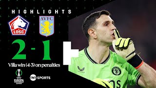 Martinez The Hero 🧤 | Lille 2-1 Aston Villa (3-4 penalties) | Europa Conference League Quarter-Final